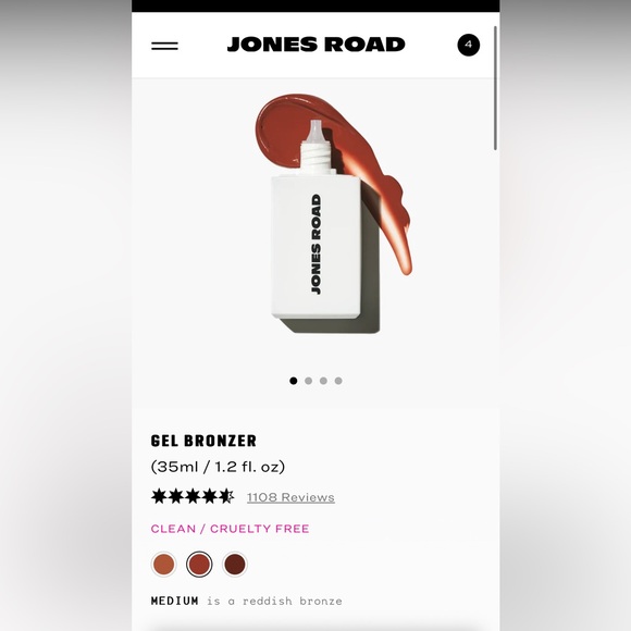 Road Jones gel bronzer in color medium - Picture 3 of 7